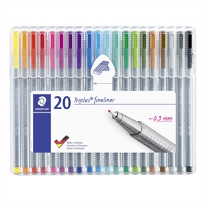 Staedtler Fineliner Triplus 0,3mm sortiert (20)